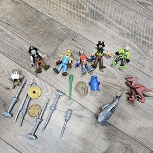 Imaginext 4 Figures Dinosaur Accessories Toy Lot Fisher Price